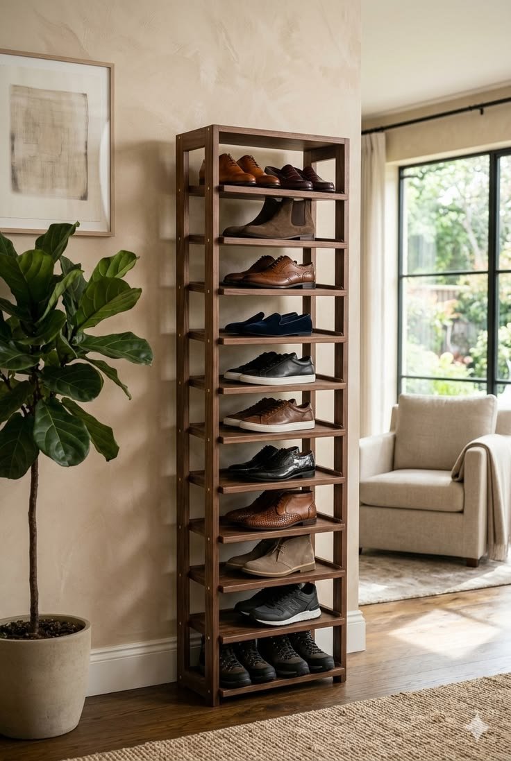 Woodern open shoe rack